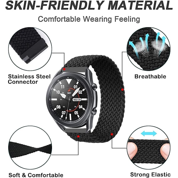 Betald Solo Loop-band kompatibel med Galaxy Watch3