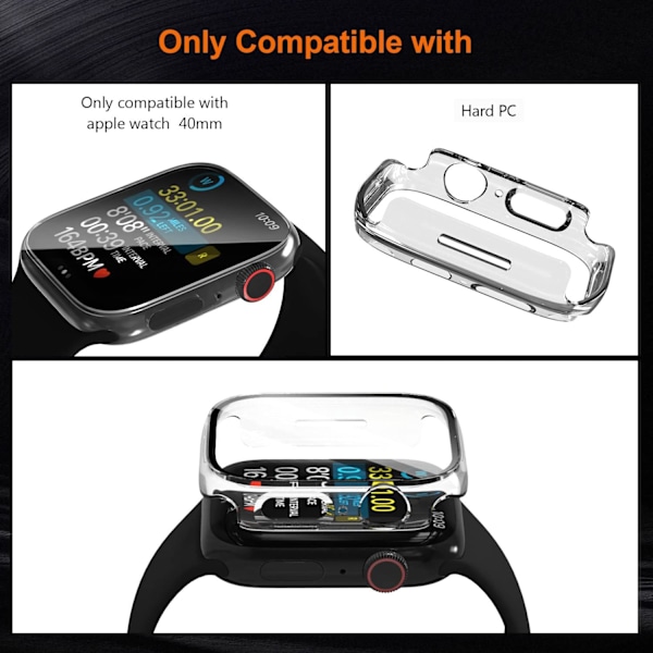 Bumper-etui med skærm til Apple Watch 40 mm
