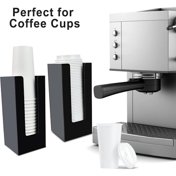 Kaffekoppshållare, engångsmuggar och lock Förvaringshållare