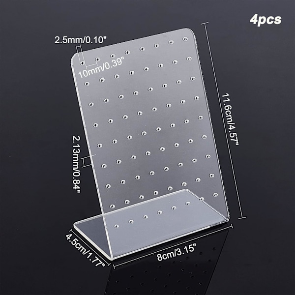 Øredobber Smykker Display Stativ - 3 Pakk Organizer