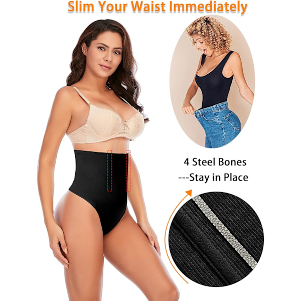 Tummy Control Thong Shapewear för kvinnor Sömlösa formande trosa Body