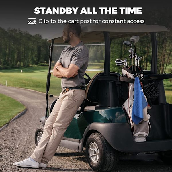 Golfhandduk för väskor med klämma - Mikrofiber våffelstruktur, 3-pack