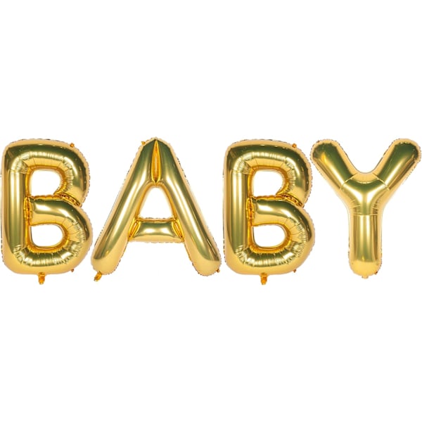 Letter Balloons 40 Inch Giant Jumbo Helium Foil Mylar for Party Decorations Gold (Letter BABY, 40" Gold) Gold Baby 40 Inch Gold Gold Baby 40 Inch Gold