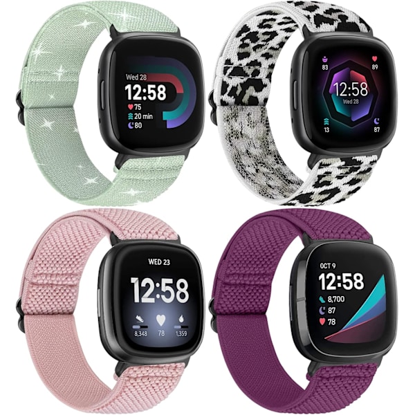 Elastisk nylon för Fitbit Versa, Sense - Sportersättning