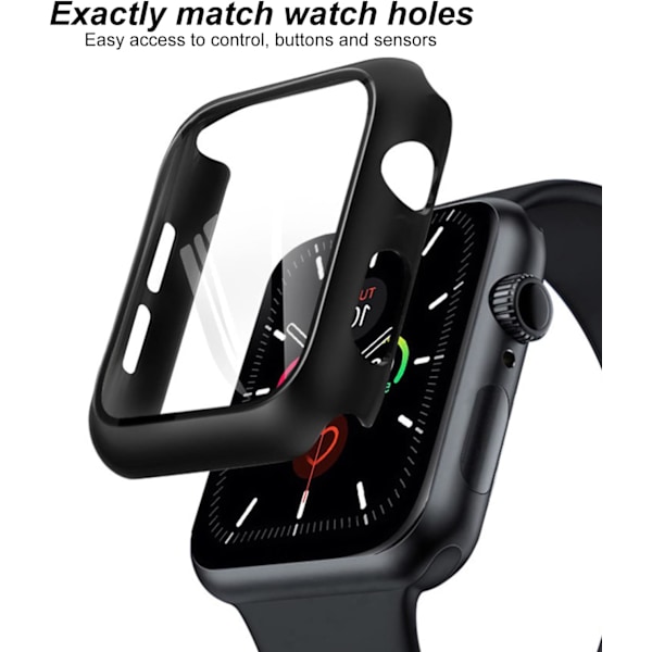 4-pack hårt PC-fodral kompatibelt med Apple Watch Series 6 5 4 44 mm