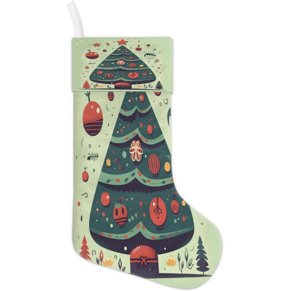 Julklappstrumpor med Intressanta Julstrumpor, Julstrumpor för Familj Dekoration Hängande Ornament Fest, 45 x 19,8 cm