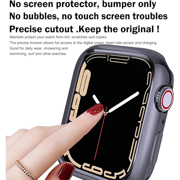 Til Apple Watch Case 45mm Serie 7/8 Soft