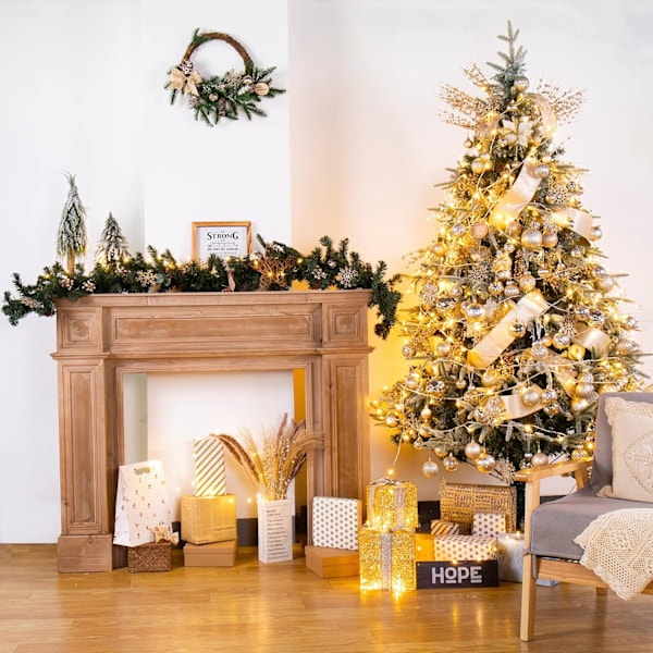 4\" Julekule Ornamenter 4stk Usynlige Juledekorasjoner Store