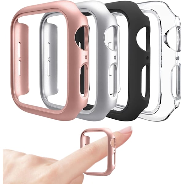 4-pack kompatibelt med Apple Watch Case 45 mm