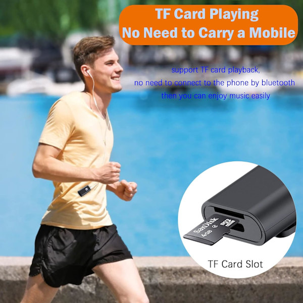 Bluetooth 5.0-modtager, bærbar Bluetooth 3,5 mm stereo