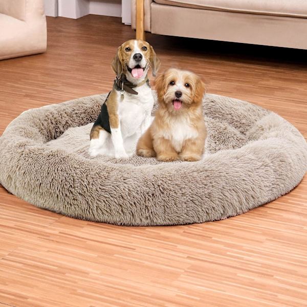 Afslappende hundesenge til små og mellemstore hunde - Rund munk seng