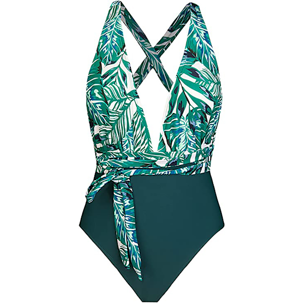 Monokini badedrakt med V-ringad dame