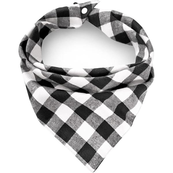Jul rutete hundebandana med knapp, bursdag Dual Layer Scarf