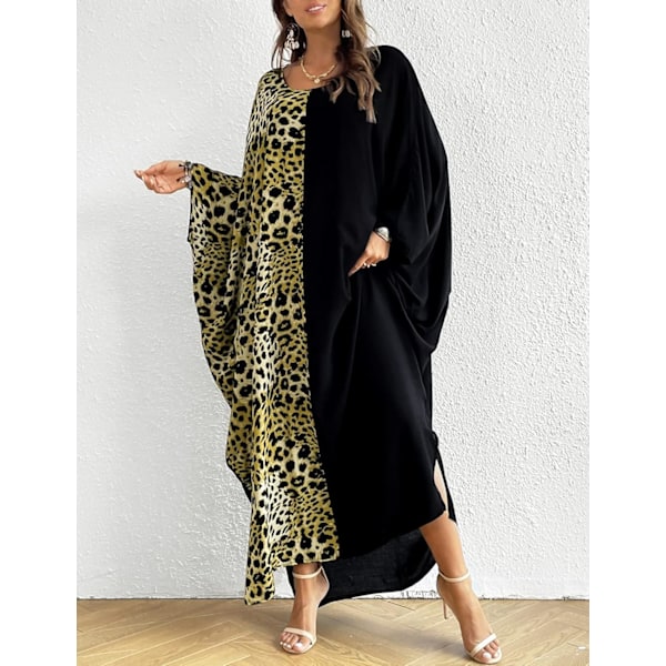 Kvinnors baddräkt Cover Up Etnisk Print Kaftan Strand Maxi Klänningar