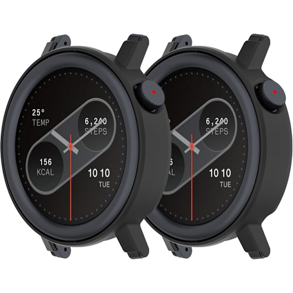 2 kpl Yhteensopiva CMF Watch Pro 2 -kotelon kanssa, kova PC-puskurikotelo Suojakehys [EI näytönsuojaa] CMF Watch Pro 2 -älykellotarvikkeille (Mus