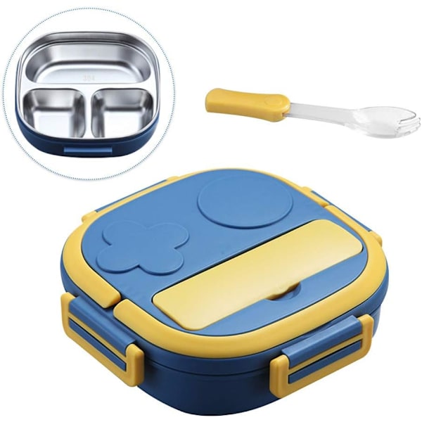 Madkasse, rustfrit stål isoleret 2/3 rum Bento Box