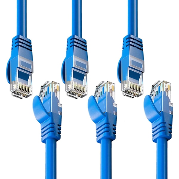 Kabel (3-pack) Cat 5E Ethernet Patch-kabel 8-Core Ethernet
