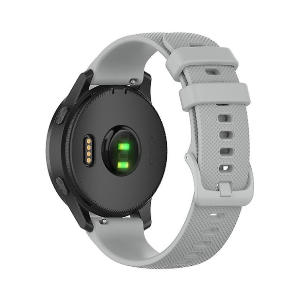 Til Garmin Vivoactive 4 22mm Silikone Urrem QUL Gray