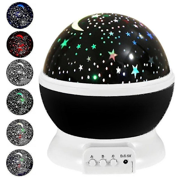 Led Stjernehimmel Projektionslampe Roterende Projektionslampe Usb Strømforsyning