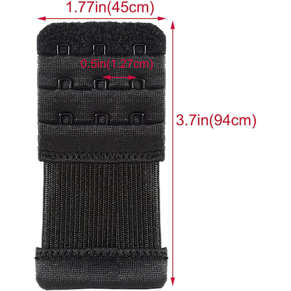 BH-forlenger 3 kroker - Elastisk, strekkbar båndforlengelse (3 stk)