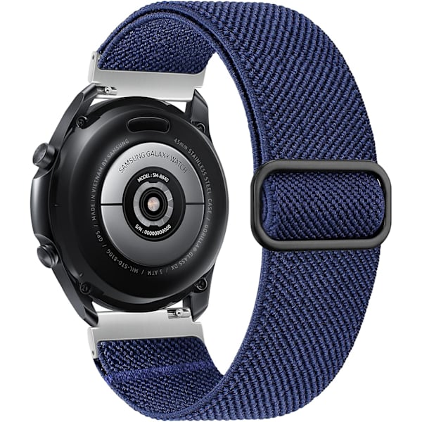 Justerbart elastisk klokkebånd som er kompatibelt med Galaxy Watch 3