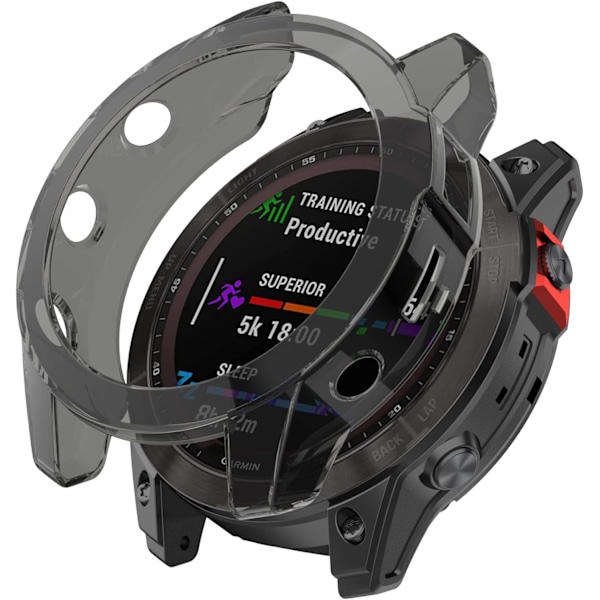 Skärmskydd för Garmin epix Gen2 47 mm watch - TPU-skydd (svart)