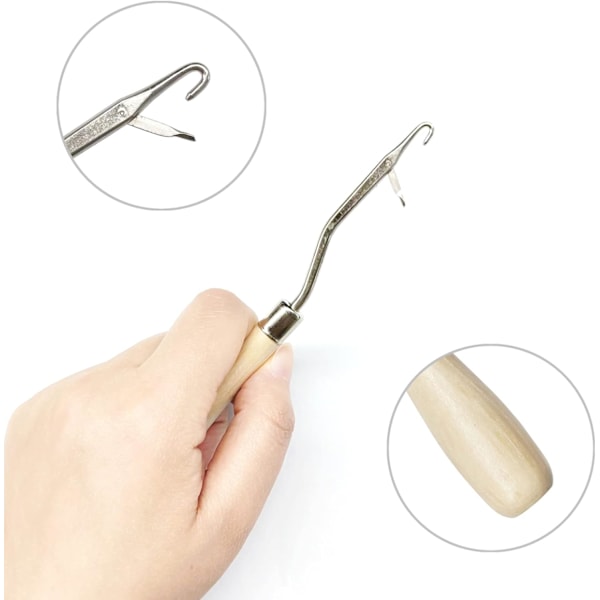 Snäppverktyg, 3-pack träkrokar
