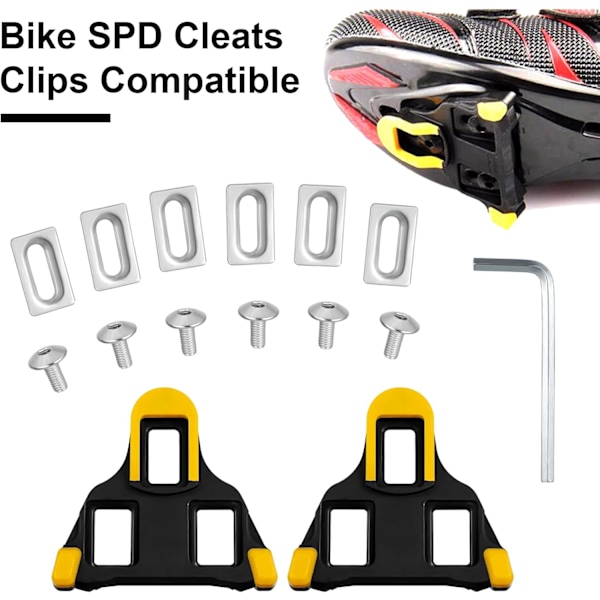 SPD-klamper til cykelsko - Kompatibel med Shimano SPD-SL-system