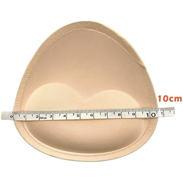 BH-puder, 3 par bikinitop-puder aftagelige skumpuder trekant