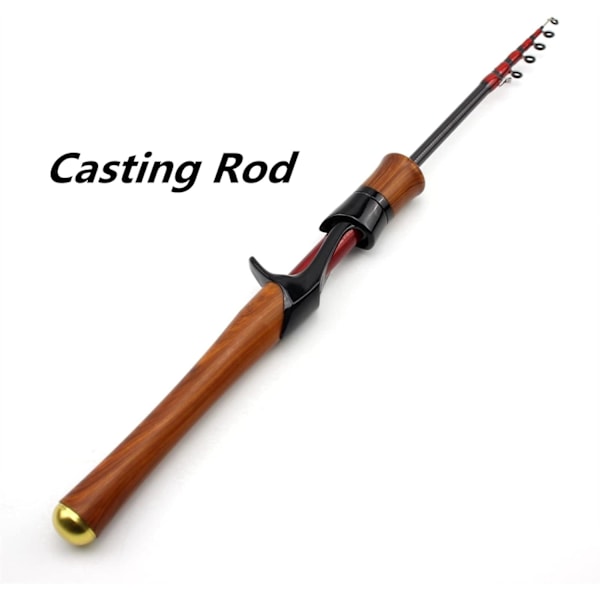 1,68 m 1,85 m Pocket Rod Carbon Mini Ultra Let Teleskopisk Fiskespind UL Langsom Casting Spinnestang Test 1-5 g Stream Lille Fiskestang (Farve :