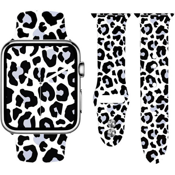 Kompatibel med Leopard Apple Watch Band for kvinner 38mm