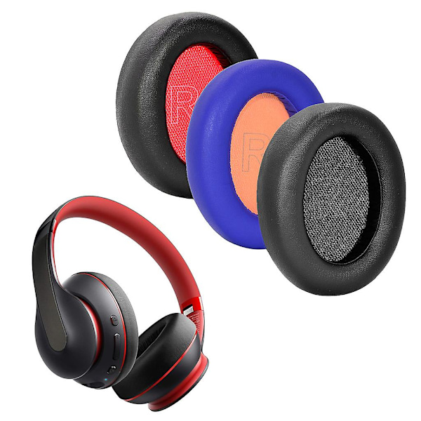 Öronkuddar för Anker -soundcore Life Q10 / Q10 Bt-hörlurar Black red