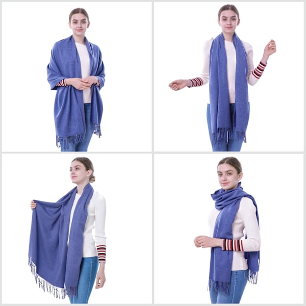 Cashmere Pashmina Sjal och Scarf - Mjuk Pashmina för Kvinnor (20 Färger)