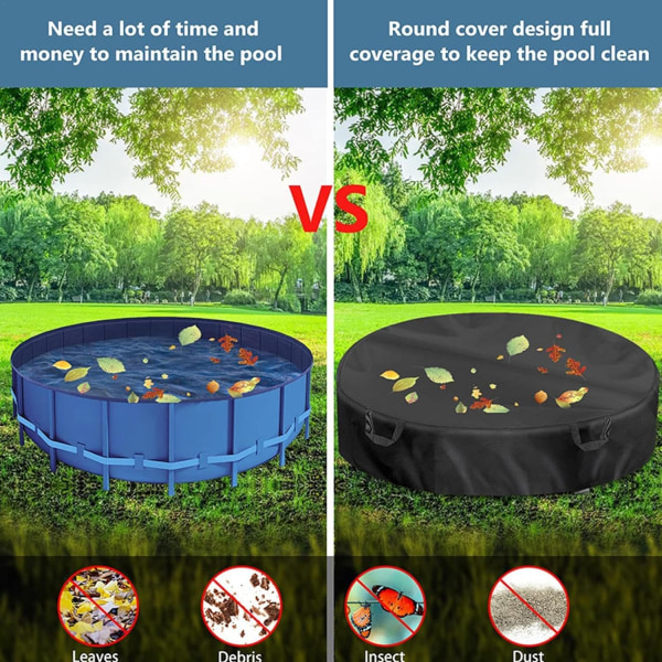 Pool Covers til Overjordiske Pools, Runde Solvarme Pool Covers til Overjordiske Pools - Pool Presenning, Spa Cover, Pool Tilbehør, Øger Stabilitet