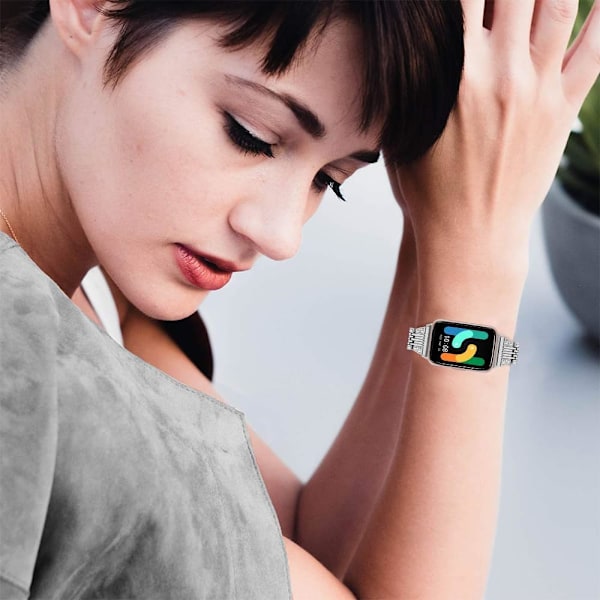 Armband kompatibel med   Galaxy Fit 3 Watch Band Rhinestone Diamond Bling Justerbar Rem Armband Kompatibel med   Galaxy Fit 3 Band för