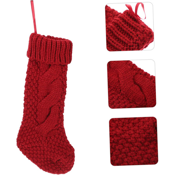 TOPBATHY 2-pack Julstrumpor Julstrumpor Julstrumpor för barn Julhängande strumpa Julstrumpa Dekoration Julgranspynt