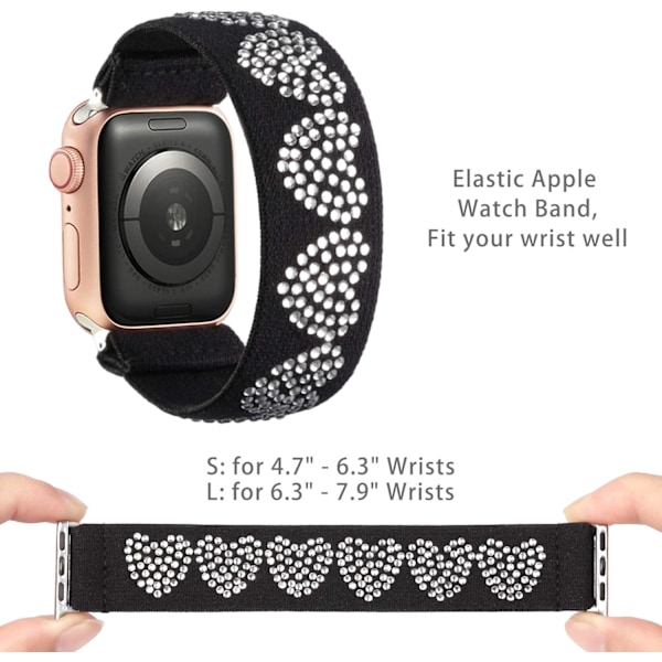 Kompatibel med Solo Loop Apple Watch Band Scrunchies Stretchy