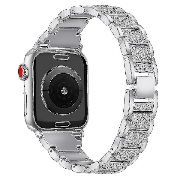 Rustfritt stål krystall armbånd håndleddsstropp band for Iwatch Series 4 40mm