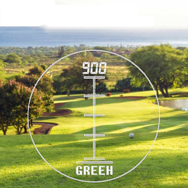 Golf Avståndsmätare Monokulär Golfbana Använd digitala mätare