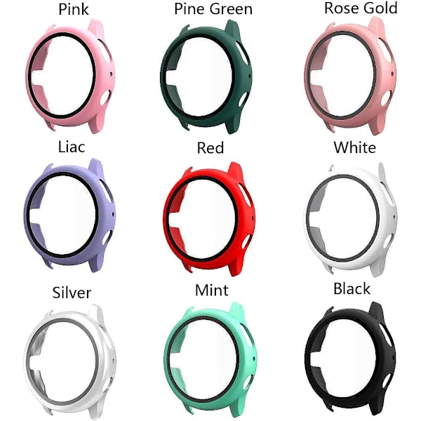 Smartklokke-deksel Kompatibelt for Galaxy Watch Active 2 40mm & 44mm, TPU Beskyttelsesdeksel, Lett Tilgang, Unisex, Svart Svart