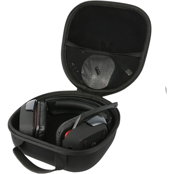 Hard Case Carrying Bag for Headphones - Protective Case with Mesh