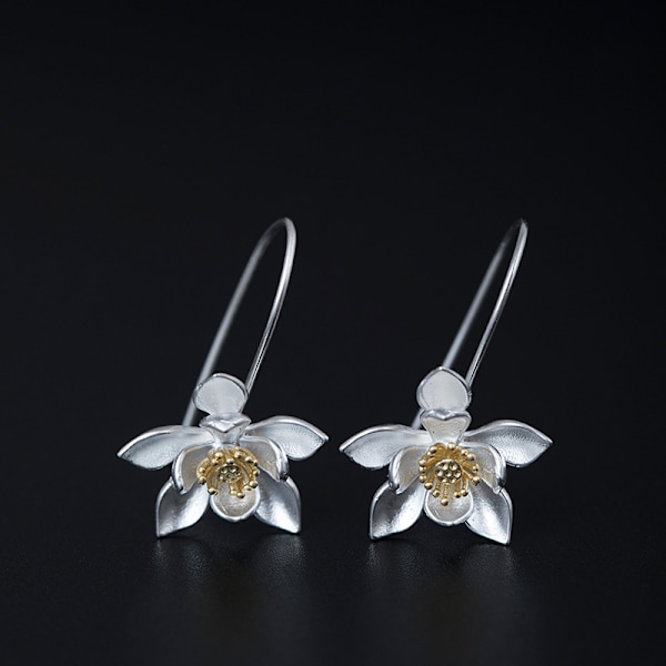 Lotus örhängen etnisk stil blomörhängen