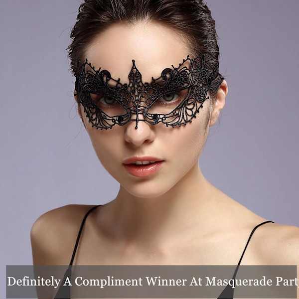 Blondert Masquerade Maske Elastisk, Passer for Voksne, Mykt og skånsomt materiale, Spesielt for