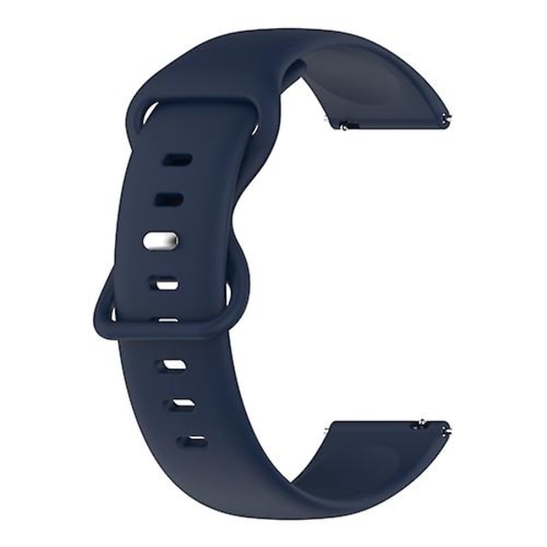 För Garmin Venu 20mm enfärgat silikonarmband VPK Navy Blue