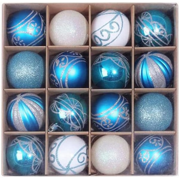 16st 2,36u201d/60mm Julgranskulor Ornament Set Oskadlig Plast