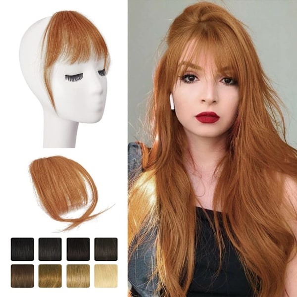 Klipp i Bangs. 100 % människohår Bangs Extensions French Bangs Air