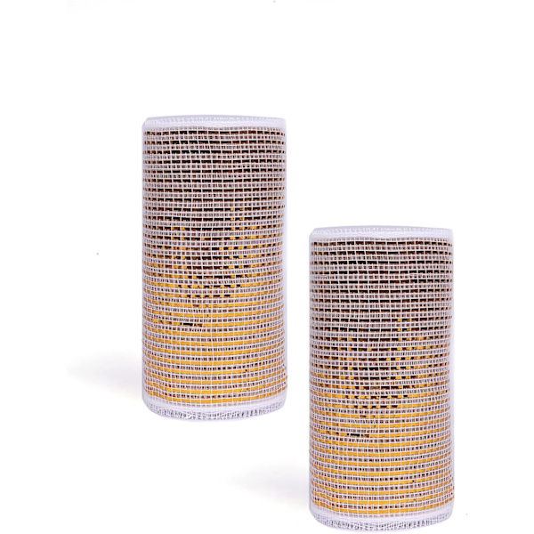 2-pack 6-tums metallisk polymesh-bandrullar Deluxe bred folie (totalt 20