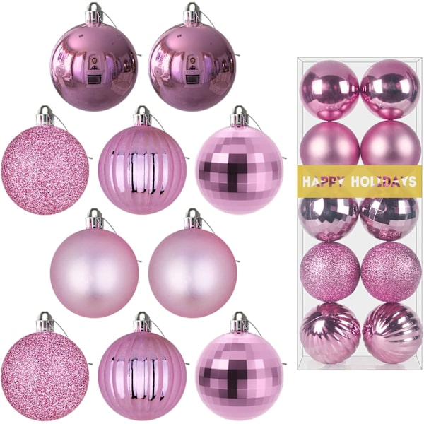 Bubbelpistol Rosa 2,5\" Julgranskulor Julgransdekorationer