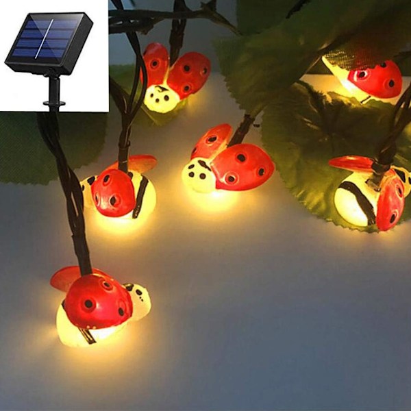 Solcellslampor med fjärilsljus, 21 fot 30 LED-lampor solcellslampor bästa dekorationslampor för fest, bröllop, sovrum, bibliotek, studierum, rum, solcellslampor