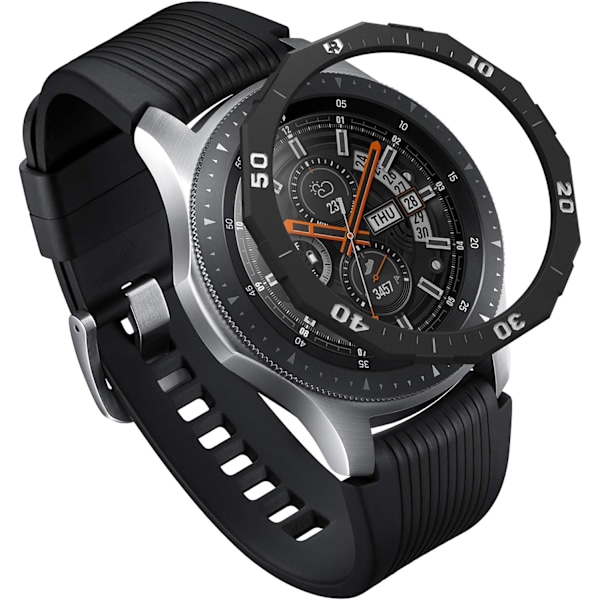 Kehys Galaxy Watch 46mm -kotelolle ja Galaxy Gear S3 Frontier & Classic -suojukselle, liimattava naarmuuntumissuoja - GW-46-46 46 mm -